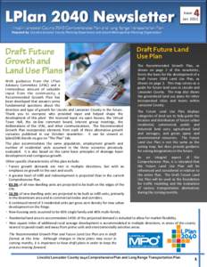 4  Issue Jan 2011 Lincoln-Lancaster County 2040 Comprehensive Plan and Long Range Transportation Plan Prepared by: Lincoln-Lancaster County Planning Department and Lincoln Metropolitan Planning Organization