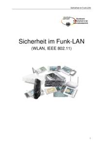 Sicherheit im Funk-LAN  Sicherheit im Funk-LAN (WLAN, IEEE[removed]