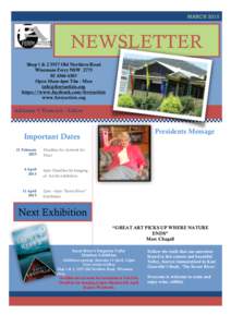 MARCHNEWSLETTER Shop 1 & Old Northern Road Wisemans Ferry NSW4385