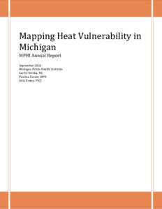 Mapping Heat Vulnerability in Michigan