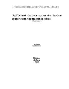 Microsoft Word - .NATO and the security in the Eastern countries during tra.