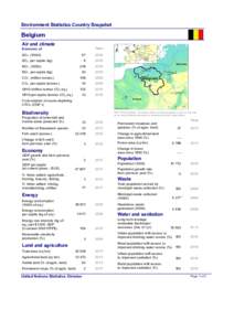 Environment Statistics Country Snapshot  Belgium Air and climate  Year