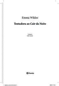 Emma Wildes Tentadora ao Cair da Noite Tradução  Inês Castro