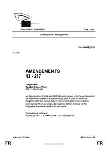 PARLEMENT EUROPÉEN[removed]Commission du développement