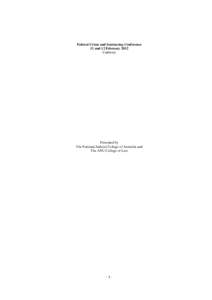 Criminal procedure / Mandatory sentencing / United States Federal Sentencing Guidelines / Crimes Act / United States Sentencing Commission / Judicial Commission of New South Wales / Discharge / New South Wales Sentencing Council / Youth Criminal Justice Act / Sentencing / Law / Punishment