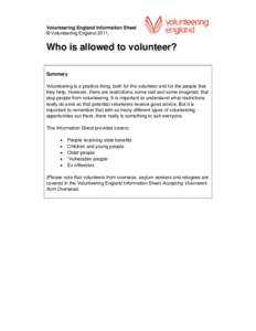 Microsoft Word - information_sheet_who_is_allowed_to_volunteer_2011.doc