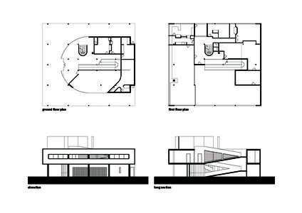 ground floor plan  elevation first floor plan