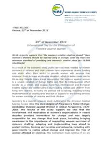 Microsoft Word - 25th_november_2012_WAVE Press Release