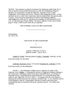 NOTICE: This opinion is subject to motions for rehearing under Rule 22 as well as formal revision before publication in the New Hampshire Reports. Readers are requested to notify the Reporter, Supreme Court of New Hampsh