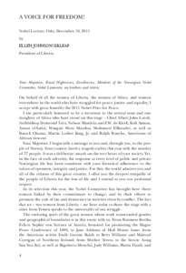 AIDS denialism / Economic /  Social and Cultural Council / Kikuyu people / Wangari Maathai / Betty Williams / Mairead Maguire / Shirin Ebadi / Ellen Johnson Sirleaf / Desmond Tutu / Nobel Prize / Peace / African people