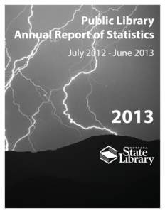 Public Library Annual Report of Statistics July[removed]June[removed]