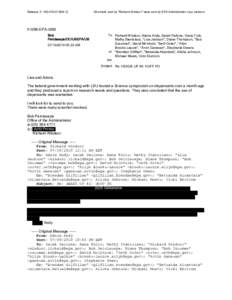 Union of Concerned Scientists / United States Environmental Protection Agency / Paul Anastas / Public Employees for Environmental Responsibility / Academia / Technology / Science / Executive Office of the President of the United States / Office of Science and Technology Policy / John Holdren