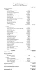 Metropolitan Manila Development Authority  Statement of Cash Flows Period Ended January 01, 2010 To December 31, 2010 Regular Agency Cash Flow from Operating Activities :