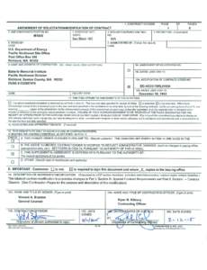 1. CONTRACT IDCODE  PAGE AMENDMENT OF SOLICITATION/MODIFICATION OF CONTRACT 2 AMENDMENT/MODIFICATION NO.