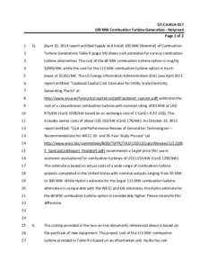 GT‐CA‐NLH‐017  100 MW Combustion Turbine Generation ‐ Holyrood  Page 1 of 2  1   Q. 