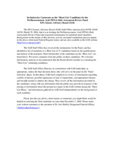 Environmental health / Environmental toxicology / Agency for Toxic Substances and Disease Registry / Panos G. Georgopoulos / David Rall / Health / National Toxicology Program / National Institute of Environmental Health Sciences