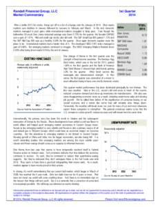 Randall Financial Group, LLC Market Commentary 1st Quarter 2014