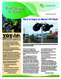 Your County in Touch Issue No. 18 • May 1, 2013 Work to begin on Beaver Hill Road