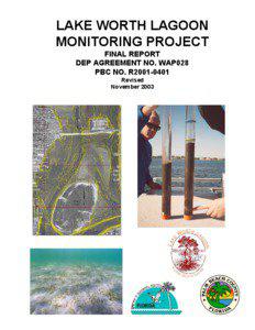 FINAL REPORT  LAKE WORTH LAGOON MONITORING PROJECT  DEP AGREEMENT NO. WAP028  PBC NO. R2001[removed]June 2003