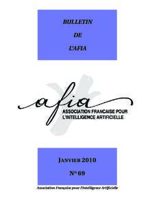 BULLETIN DE L’AFIA J ANVIER 2010 N O 69