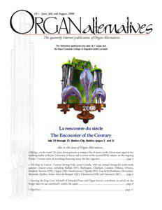 ORGANalternatives #31 – June, July and August, 2000