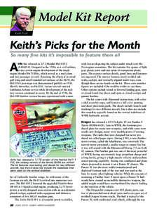 Model Kit Report Keith Pruitt Keith’s Picks for the Month So many fine kits it’s impossible to feature them all irfix has released its 1/72 Heinkel He111P-2