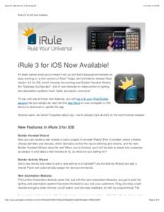 iRule for iOS Version 3.0 Released!