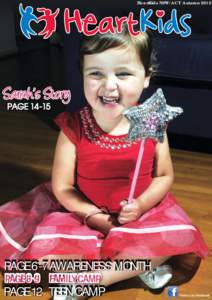 HeartKids NSW/ACT AutumnSarah’s Story PAGEPAGE 6-7 AWARENESS MONTH