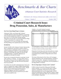 Benchmarks & Bar Charts Arkansas Court Statistics Research Published by the Arkansas Administrative Office of the Courts Volume 1, Number 2  October 2001