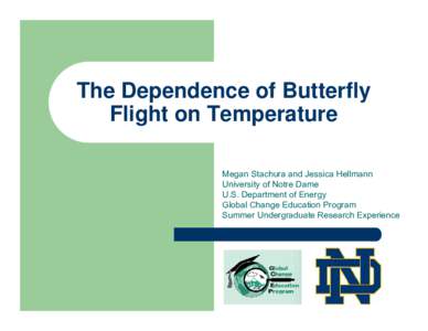 The dependence of butterfly flight ability on temperature