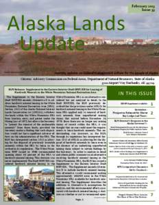 February 2013 Issue 33 Alaska Lands Update Gambell, Saint Lawrence Island