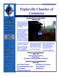 Poplarville Chamber of Commerce February 2013 VETERANS MEMORIAL