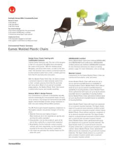 Environmental Product Summary: Eames Molded Plastic Chairs