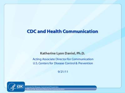 CDC and Health Communication