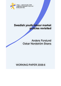 An evaluation of labour market programmes for youth provided by Swedish municipalities