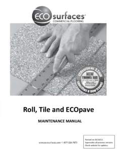 Microsoft Word - ECOsurfaces Maintenance Manual[removed]docx