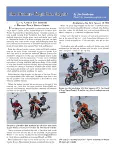 Broome-Tioga Race Report 	 The Davis, Ashlaw Top Podiums Broome-Tioga Winter Series