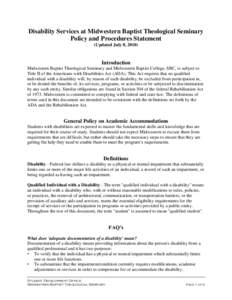 Disability / Population / Law / Americans with Disabilities Act / Learning disability / Section 504 of the Rehabilitation Act / Health / ADA Amendments Act / Educational psychology / Education / Special education in the United States