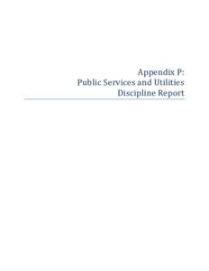 Appendix P: Public Services and Utilities Discipline Report Point Defiance Bypass Project