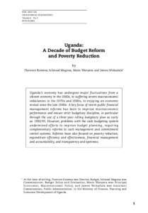 ISSN[removed]OECD JOURNAL ON BUDGETING Volume 6 – No. 2 © OECD[removed]Uganda: