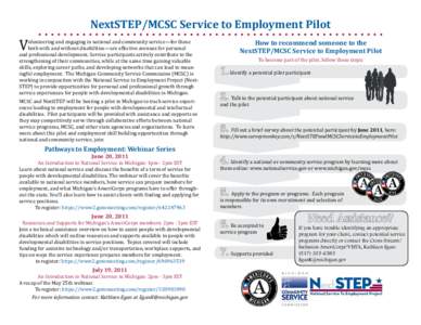 Milwaukee Community Sailing Center / Disability / Health / Education / Wisconsin / AmeriCorps / Government of the United States / Developmental disability