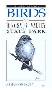 Birds of Dinosaur Valley State Park