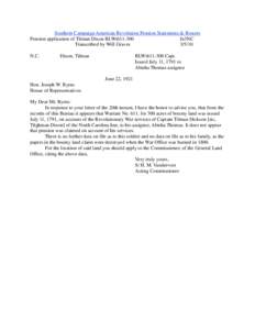 Southern Campaign American Revolution Pension Statements & Rosters Pension application of Tilman Dixon BLWt611-300 fn3NC Transcribed by Will Graves[removed]N.C.