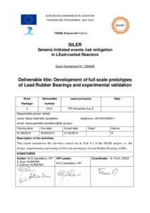 EUROPEAN COMMISSION 7th EURATOM FRAMEWORK PROGRAMMETHEME [FissionSILER