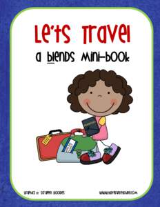Le’ts Travel a blends mini-book Graphics @ Scrappin Doodles  www.HaveFunTeaching.com