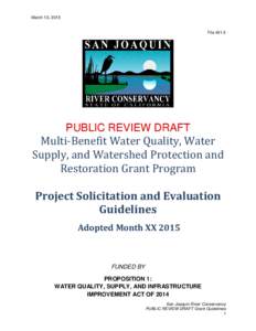 March 13, 2015  FilePUBLIC REVIEW DRAFT