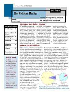 STATE OF MICHIGAN  Birth Defects The Michigan Monitor