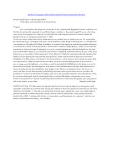 Southern Campaign American Revolution Pension Statements & Rosters Pension Application of Jacob Agee S6470 Transcribed and annotated by C. Leon Harris Virginia At a court held for Buckingham county the 10 day of Septembe