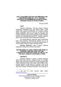 SEYF-İ SARAYİNİN GÜLİSTAN TERCÜMESİNDE AYNI İSİM UNSURLARININ KIL- VE ET- YARDIMCI FİİLLERİYLE KULLANIMINDAN OLUŞAN EŞ DEĞER