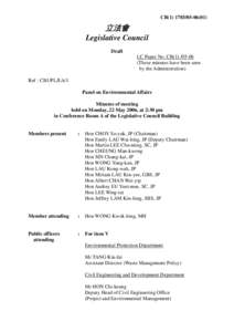 CB[removed])  立法會 Legislative Council Draft LC Paper No. CB[removed]